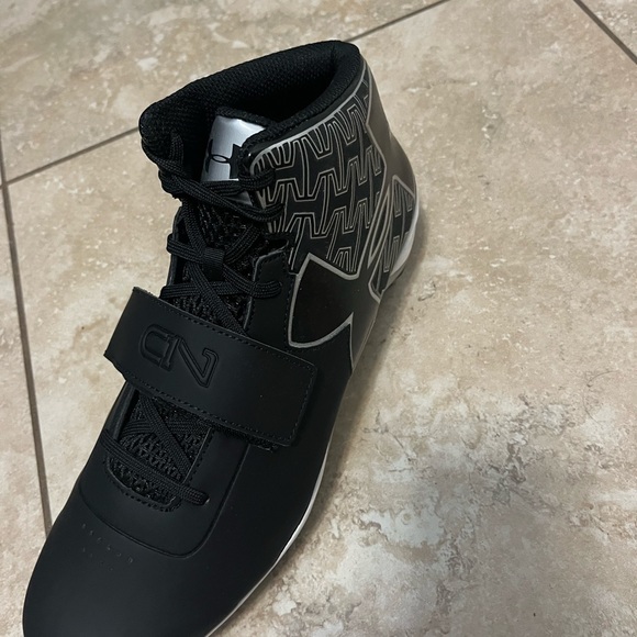 Black Under Armour C1N MC Football Cleats - Picture 3 of 7